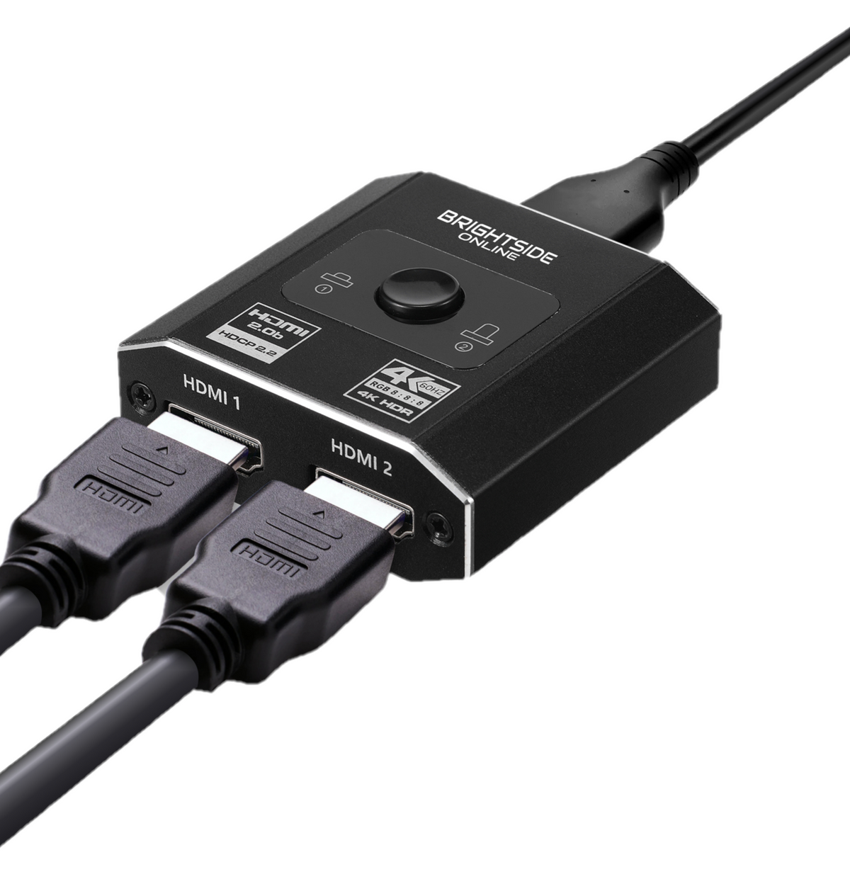 Brightside Online Bi-Directional HDMI Switch - HDMI Switch 2 Poorts - 2 In 1 Uit / 1 in 2 uit- 4K@60Hz - Inclusief HDMI Kabel