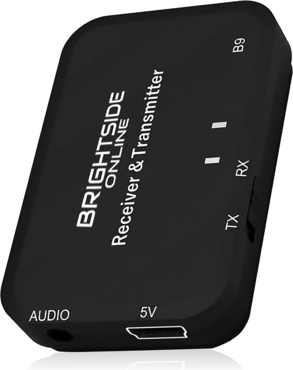 Brightside Bluetooth adapter Transmitter & Receiver 3.5mm aux - Bluetooth audio ontvanger/ zender