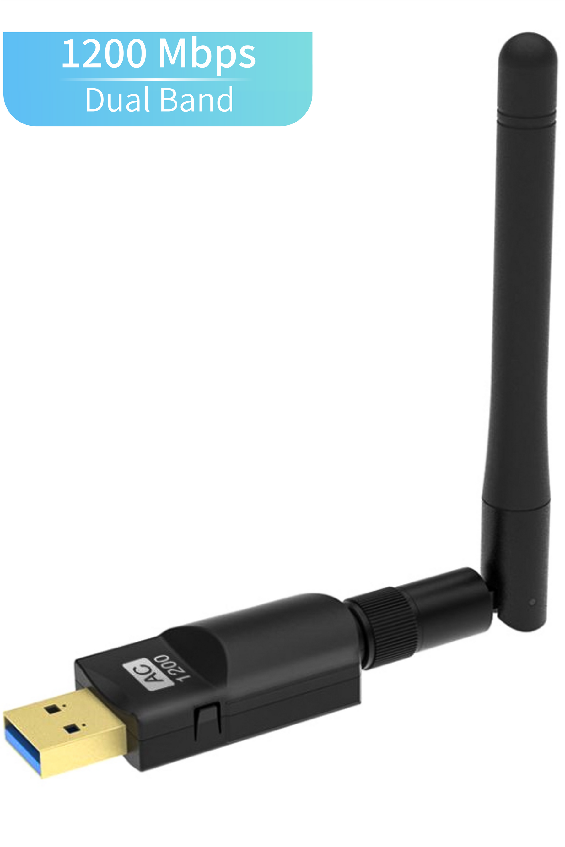 Brightside Wifi-adapter - Antenne - 1200Mbps - 5GHz & 2.4GHz- Windows/Mac